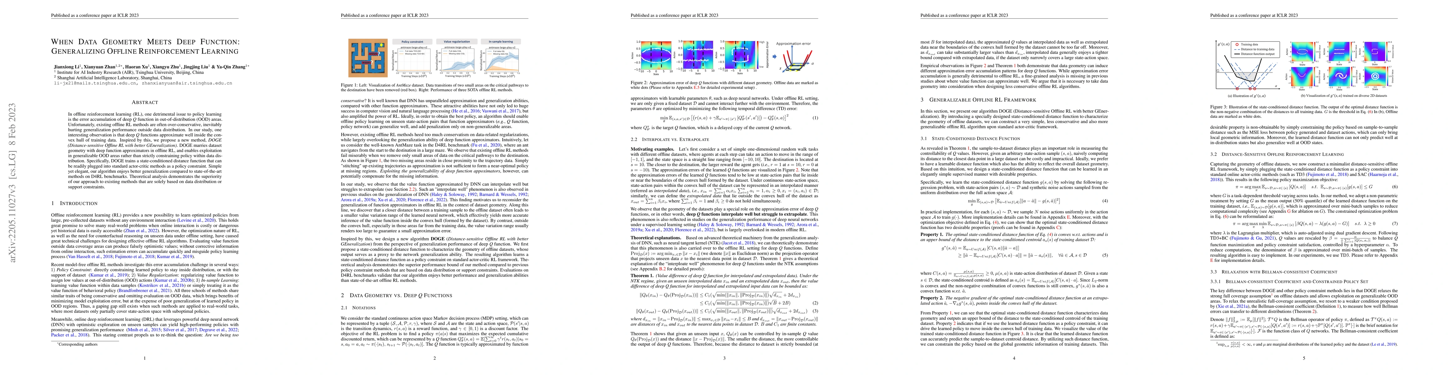 Thumbnail for When Data Geometry Meets Deep Function: Generalizing Offline
  Reinforcement Learning