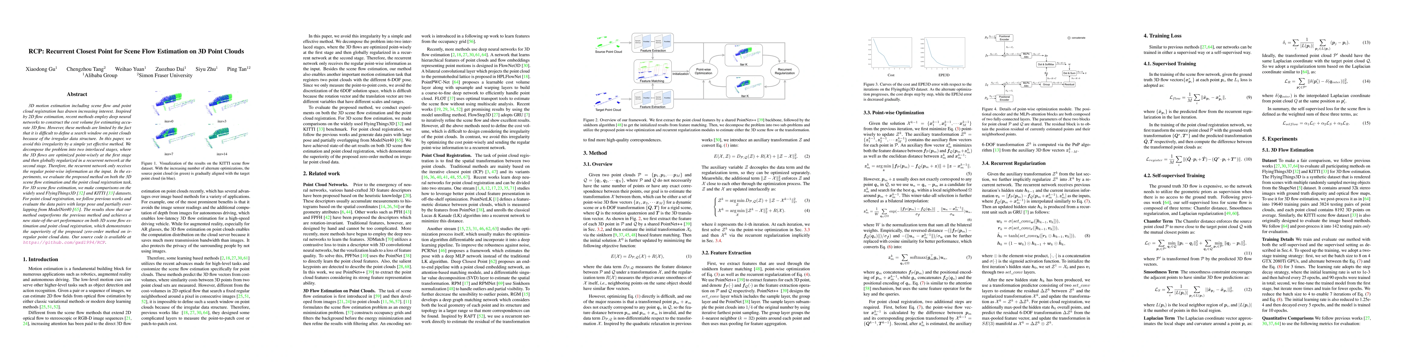 Thumbnail for RCP: Recurrent Closest Point for Scene Flow Estimation on 3D Point
  Clouds