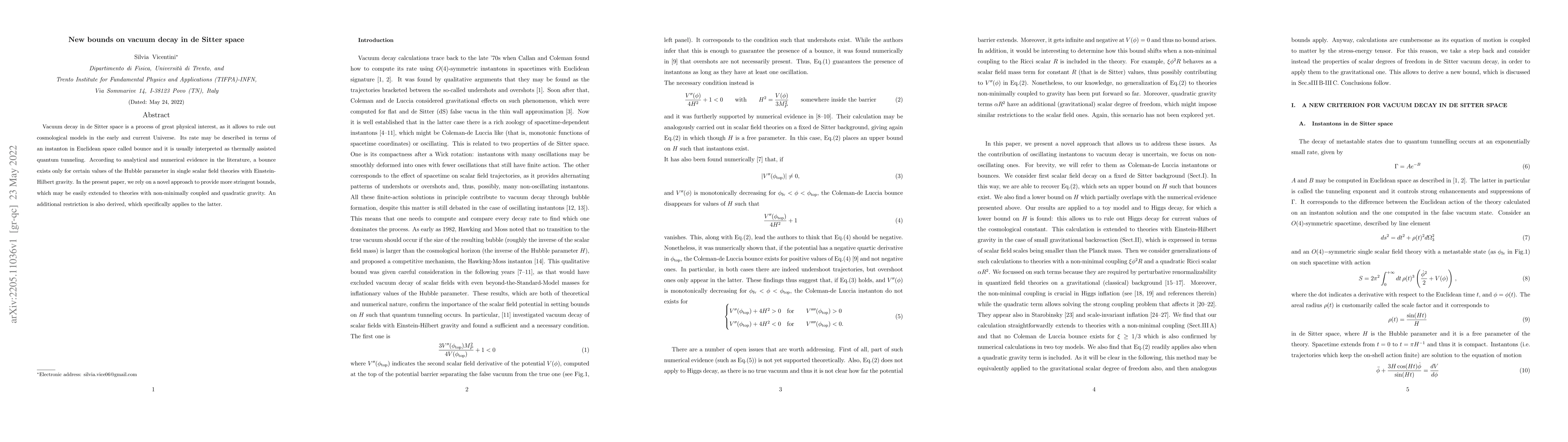 Thumbnail for New bounds on vacuum decay in de Sitter space