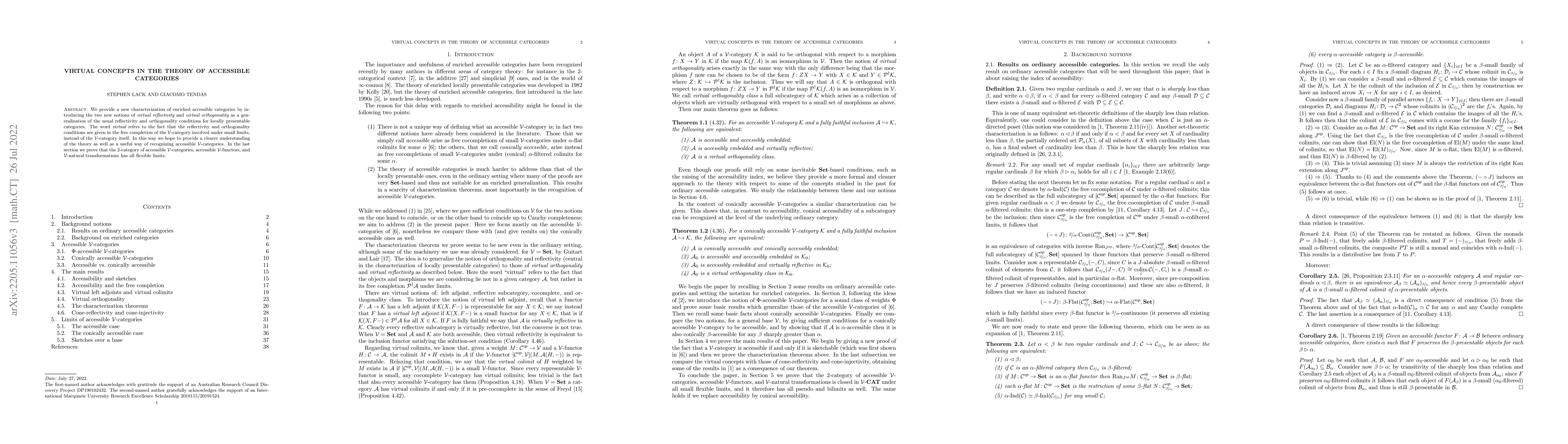Thumbnail for Virtual concepts in the theory of accessible categories