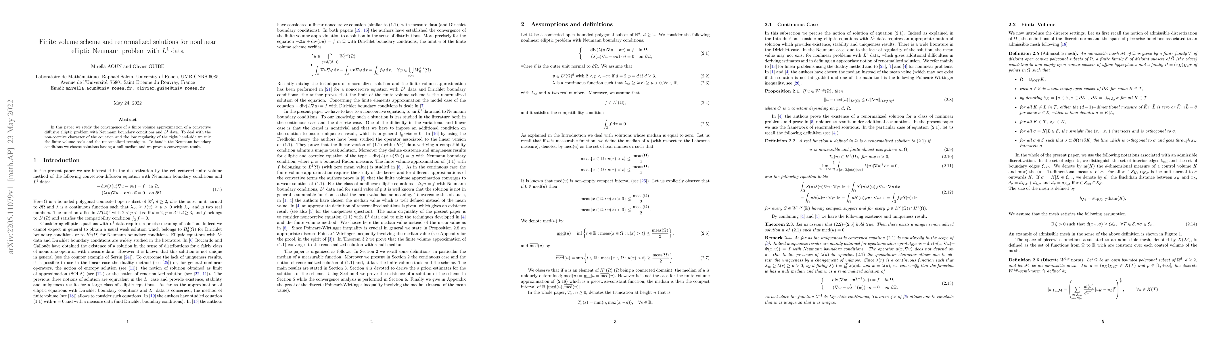 Thumbnail for Finite volume scheme and renormalized solutions for nonlinear elliptic
  Neumann problem with L1 data