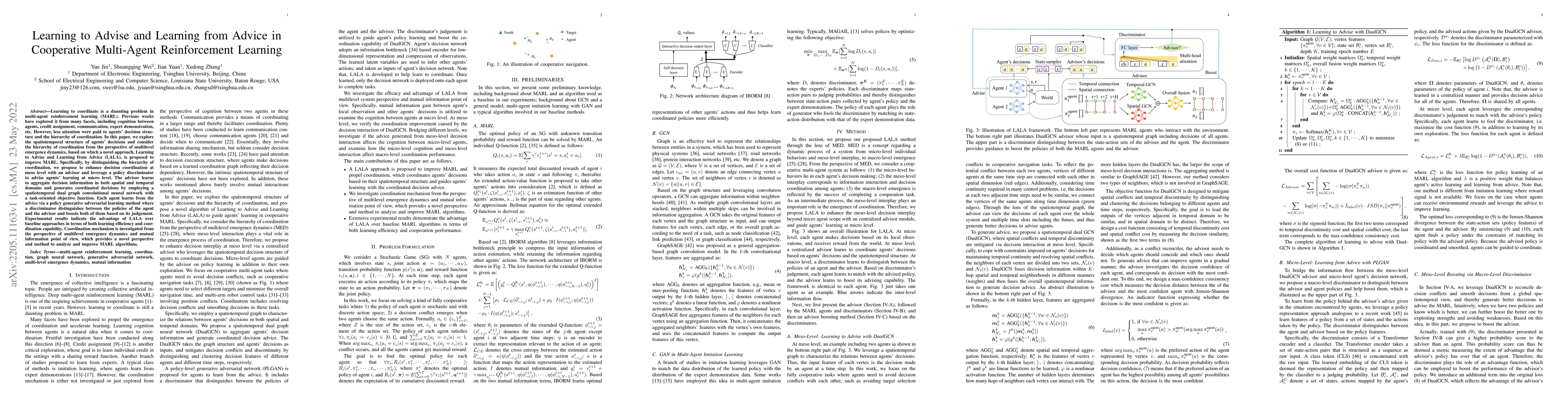 Thumbnail for Learning to Advise and Learning from Advice in Cooperative Multi-Agent
  Reinforcement Learning