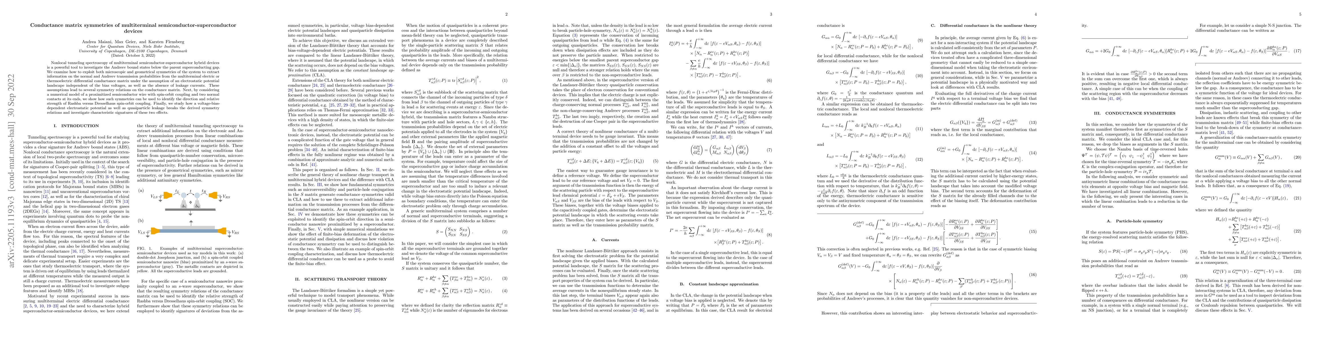 Thumbnail for Conductance matrix symmetries of multiterminal
  semiconductor-superconductor devices