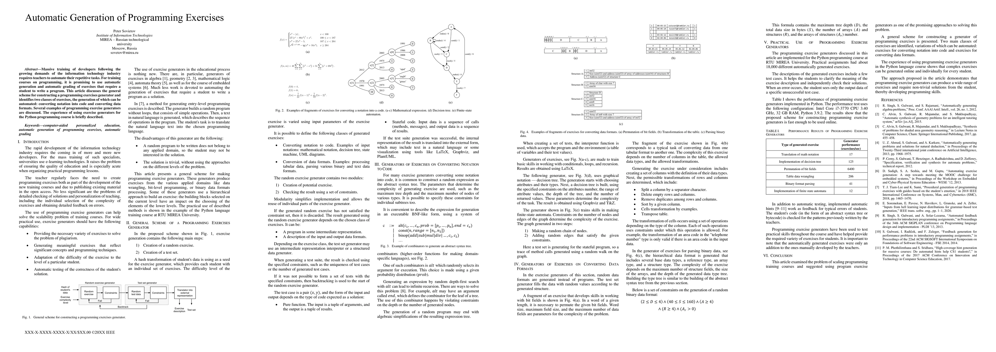 Thumbnail for Automatic Generation of Programming Exercises