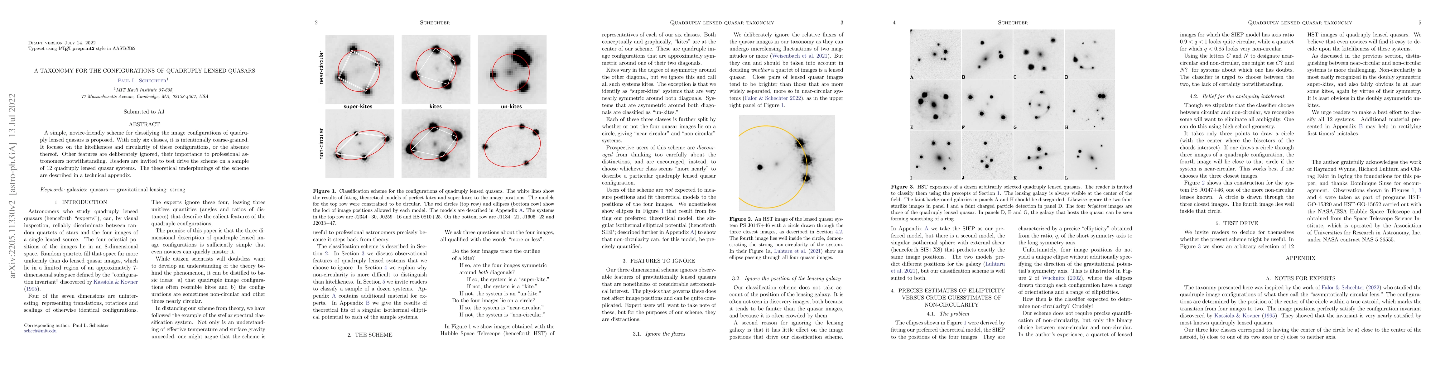 Thumbnail for A Taxonomy for the Configurations of Quadruply Lensed Quasars