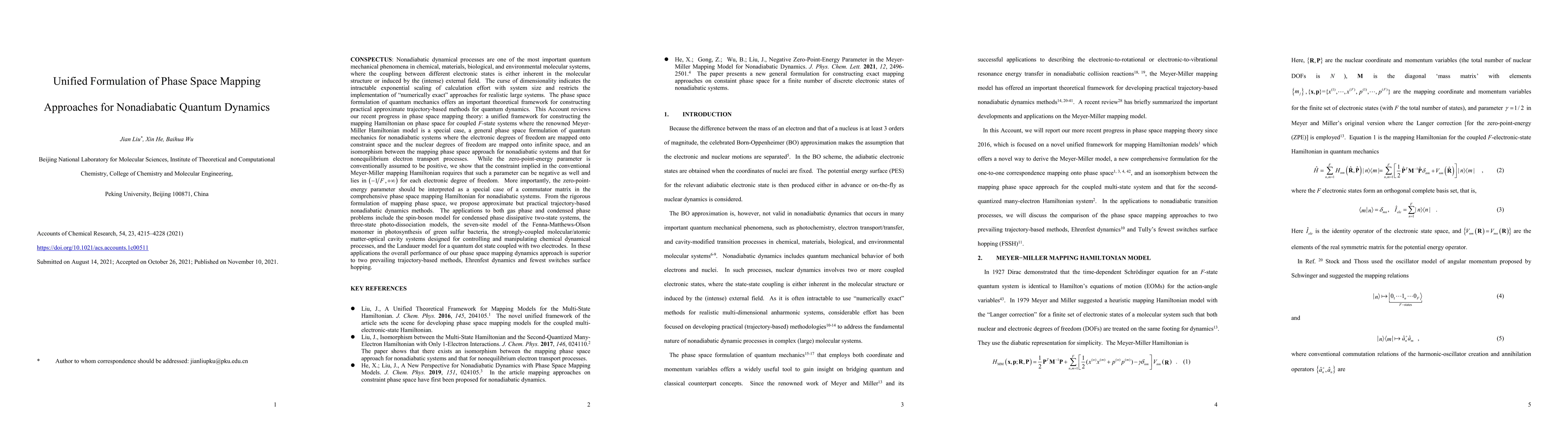 Thumbnail for Unified Formulation of Phase Space Mapping Approaches for Nonadiabatic
  Quantum Dynamics