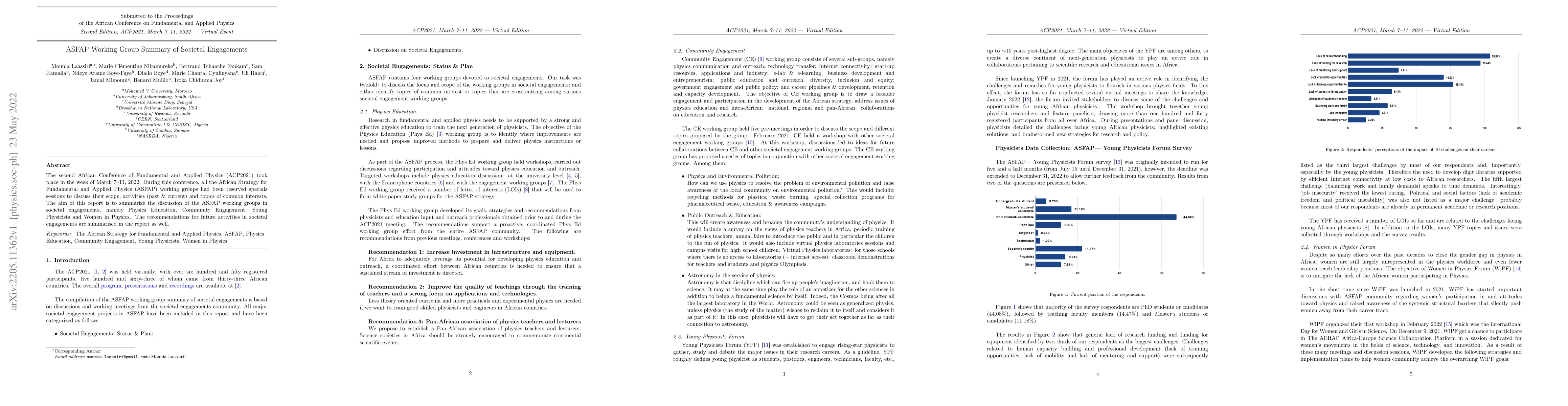 Thumbnail for ASFAP Working Group Summary of Societal Engagements