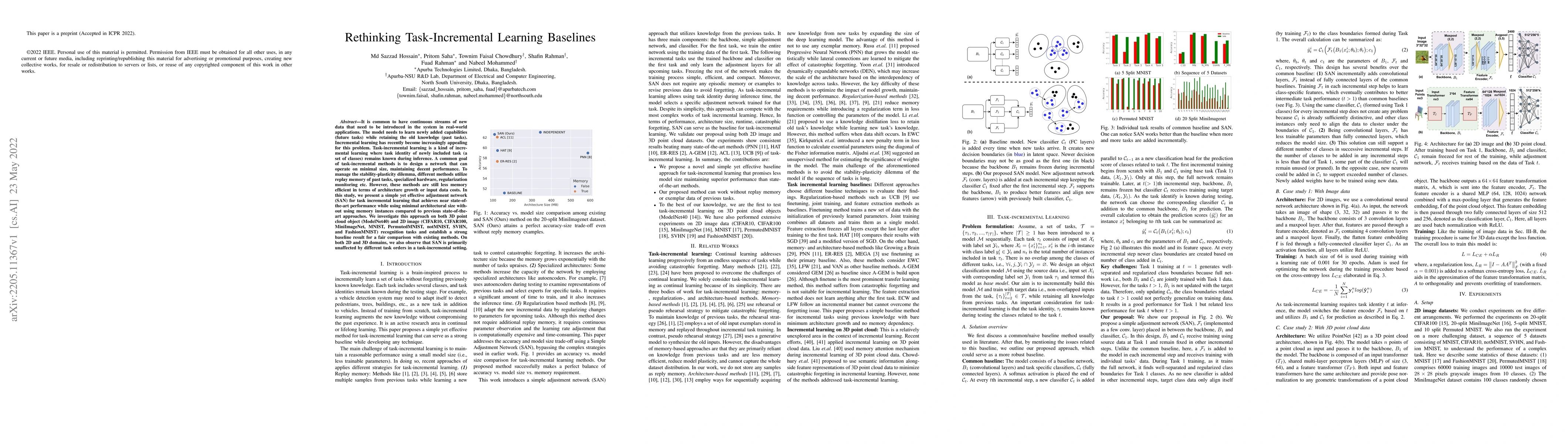 Thumbnail for Rethinking Task-Incremental Learning Baselines