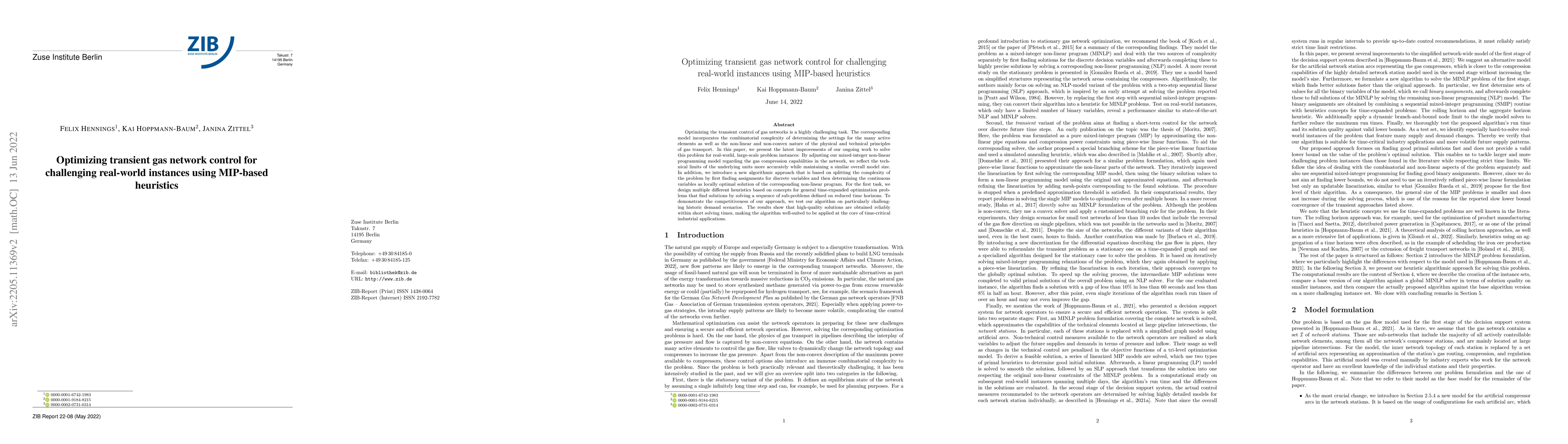 Thumbnail for Optimizing transient gas network control for challenging real-world
  instances using MIP-based heuristics