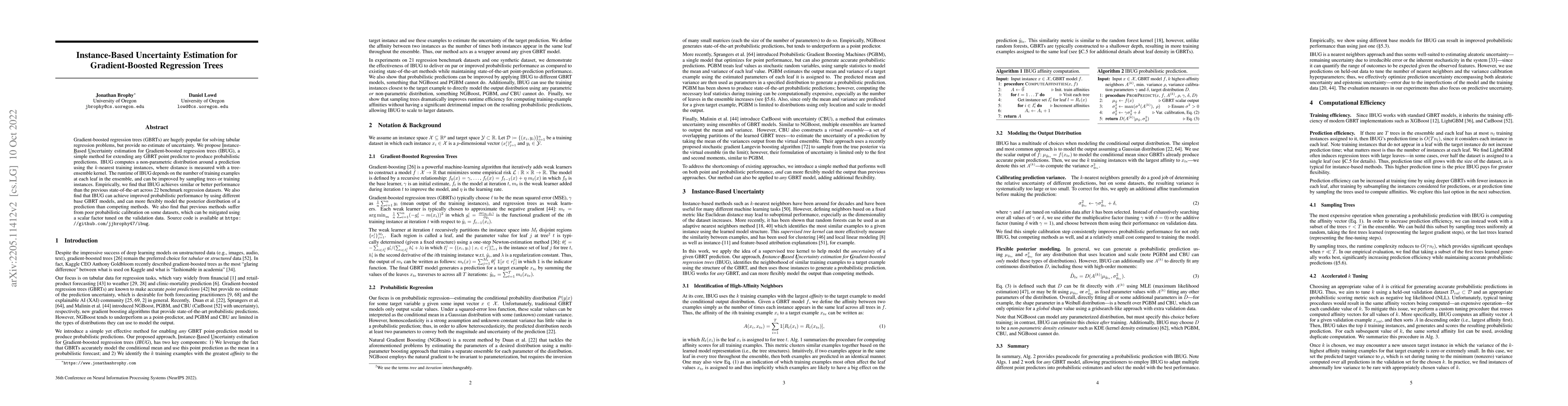 Thumbnail for Instance-Based Uncertainty Estimation for Gradient-Boosted Regression
  Trees