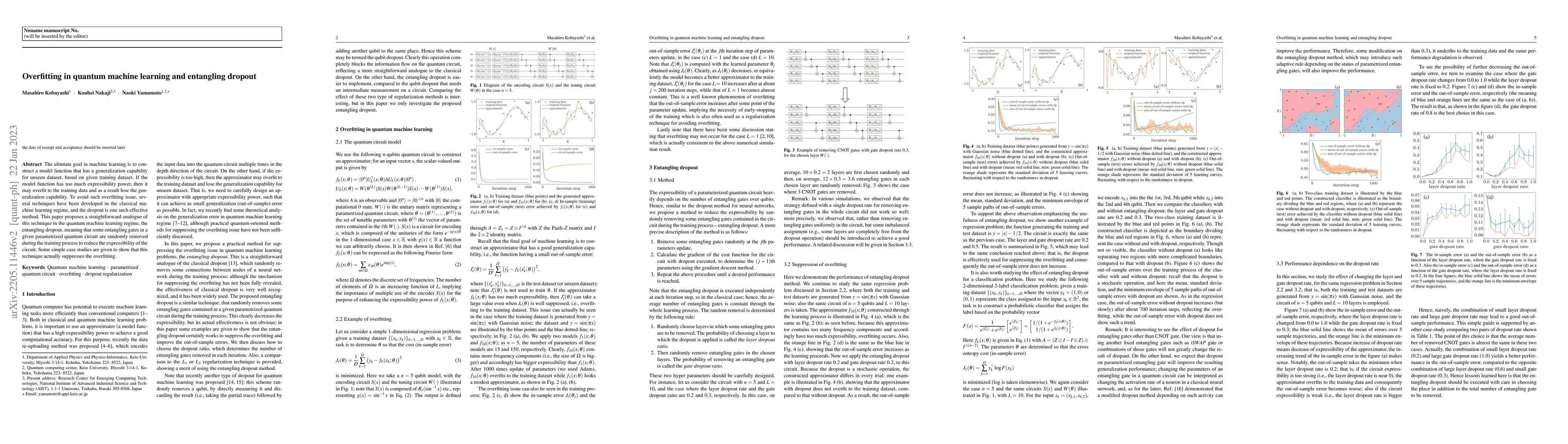 Thumbnail for Overfitting in quantum machine learning and entangling dropout