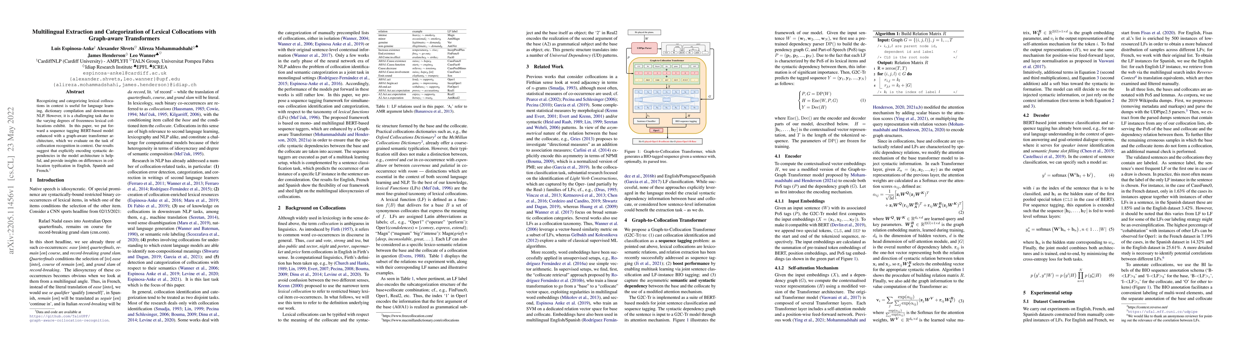 Thumbnail for Multilingual Extraction and Categorization of Lexical Collocations with
  Graph-aware Transformers