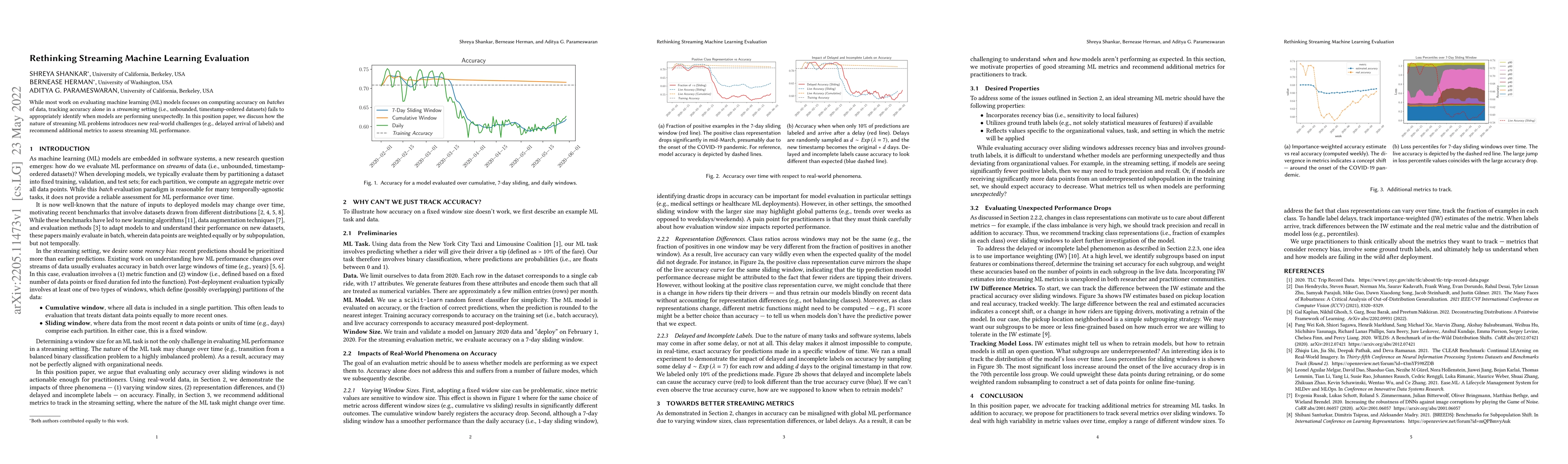 Thumbnail for Rethinking Streaming Machine Learning Evaluation