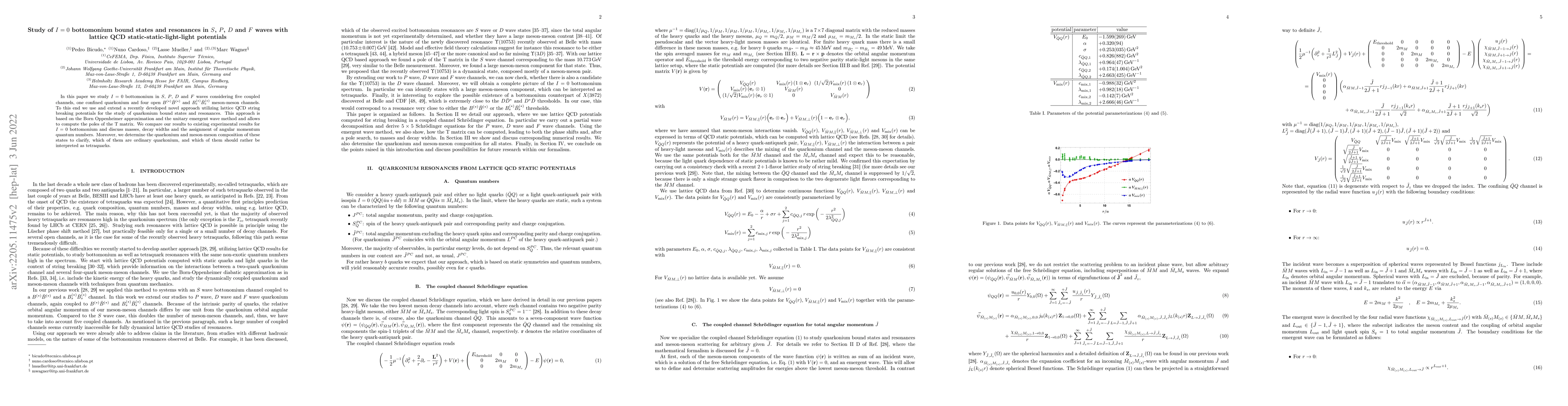 Thumbnail for Study of $I=0$ bottomonium bound states and resonances in $S$, $P$, $D$
  and $F$ waves with lattice QCD static-static-light-light potentials