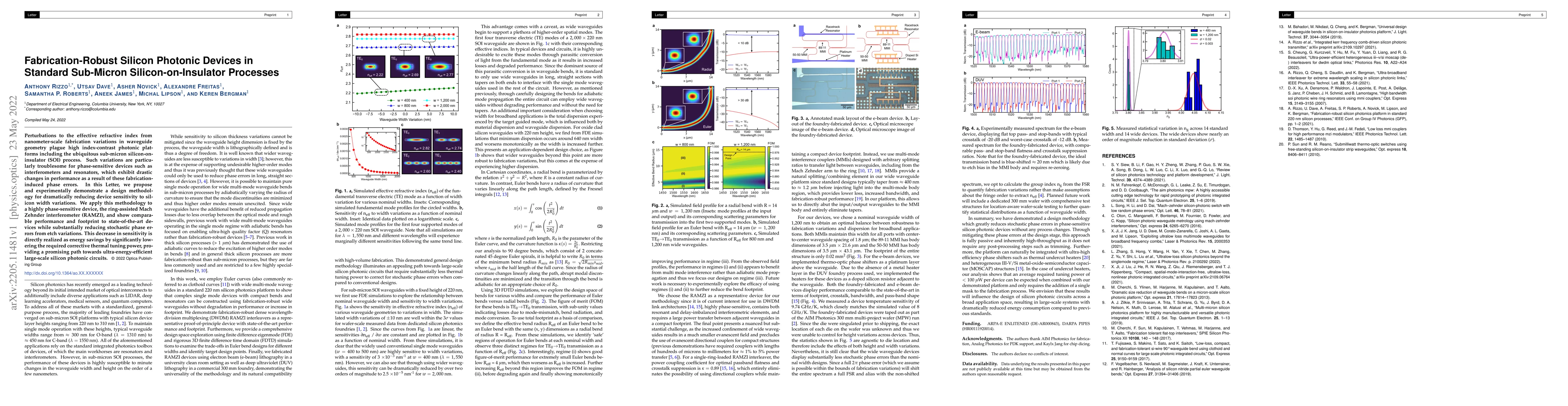 Thumbnail for Fabrication-Robust Silicon Photonic Devices in Standard Sub-Micron
  Silicon-on-Insulator Processes