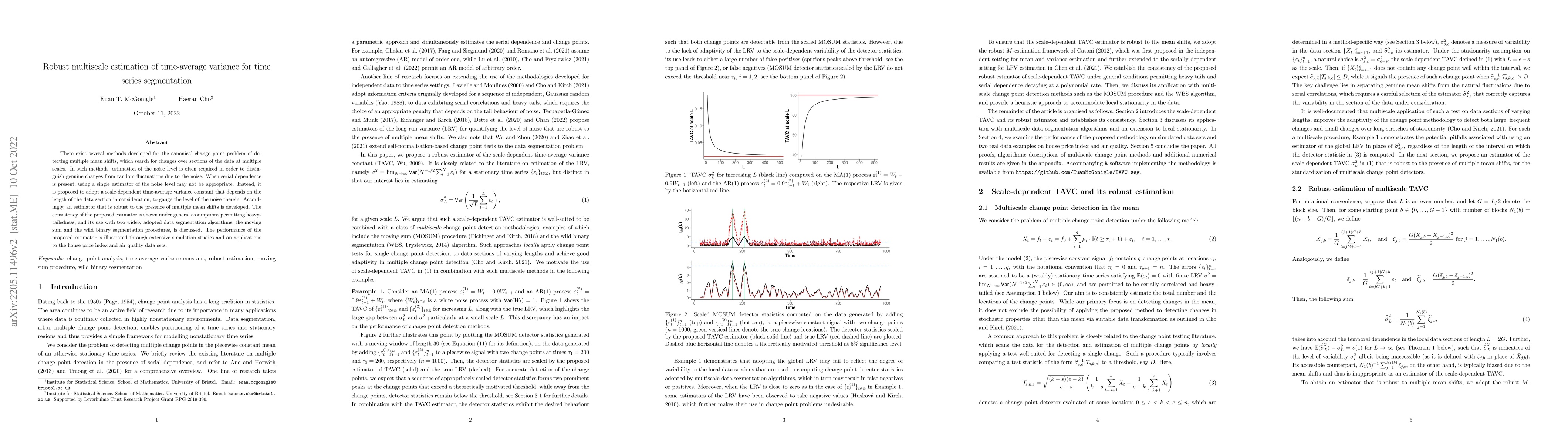 Thumbnail for Robust multiscale estimation of time-average variance for time series
  segmentation