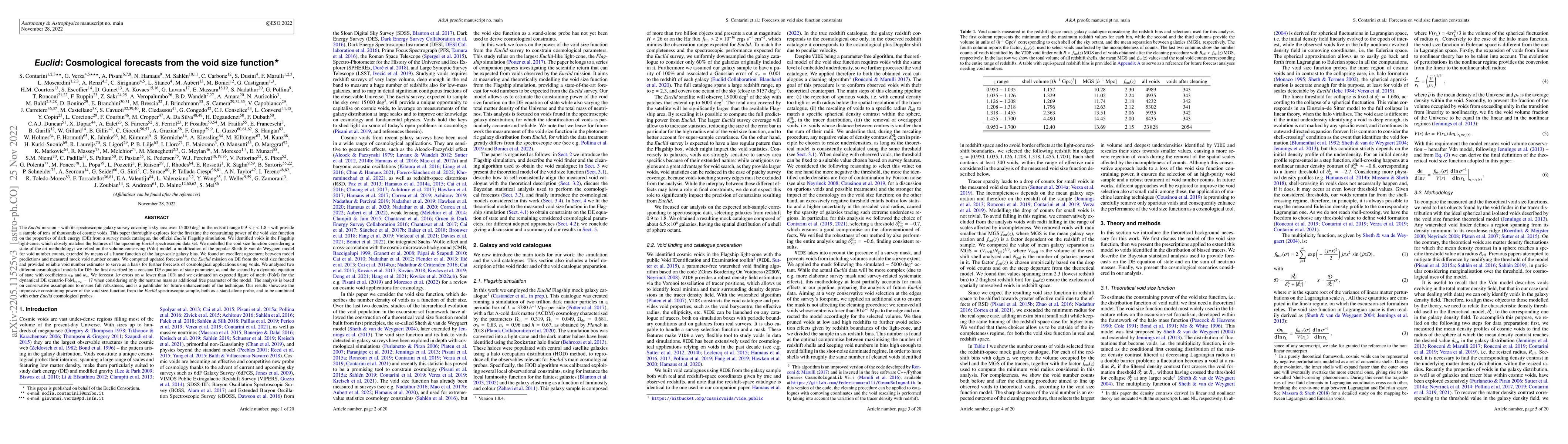 Thumbnail for Euclid: Cosmological forecasts from the void size function