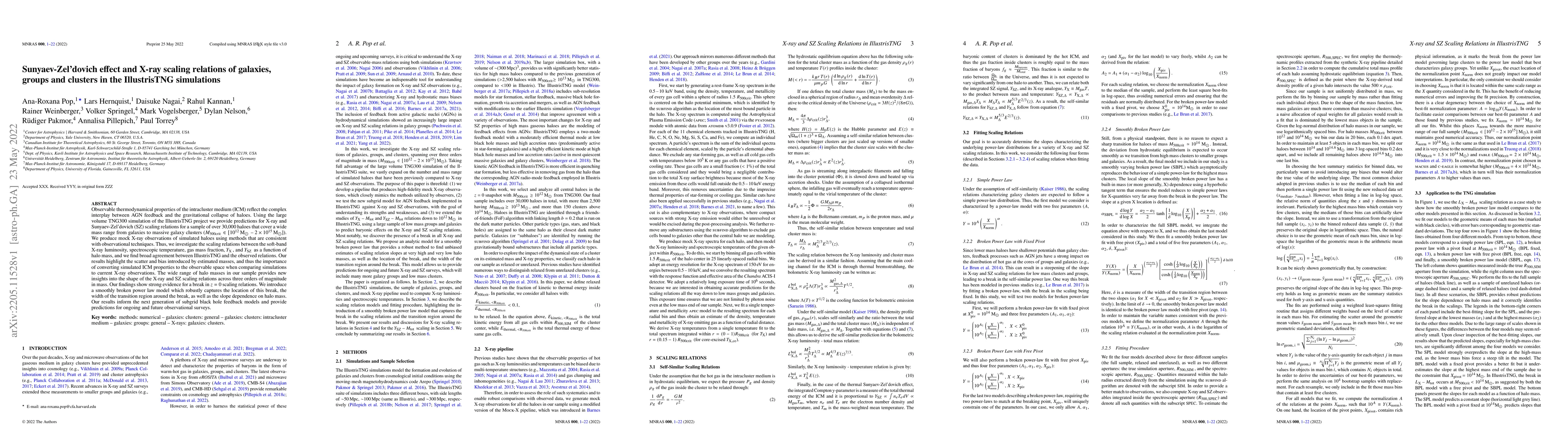 Thumbnail for Sunyaev-Zel'dovich effect and X-ray scaling relations of galaxies,
  groups and clusters in the IllustrisTNG simulations
