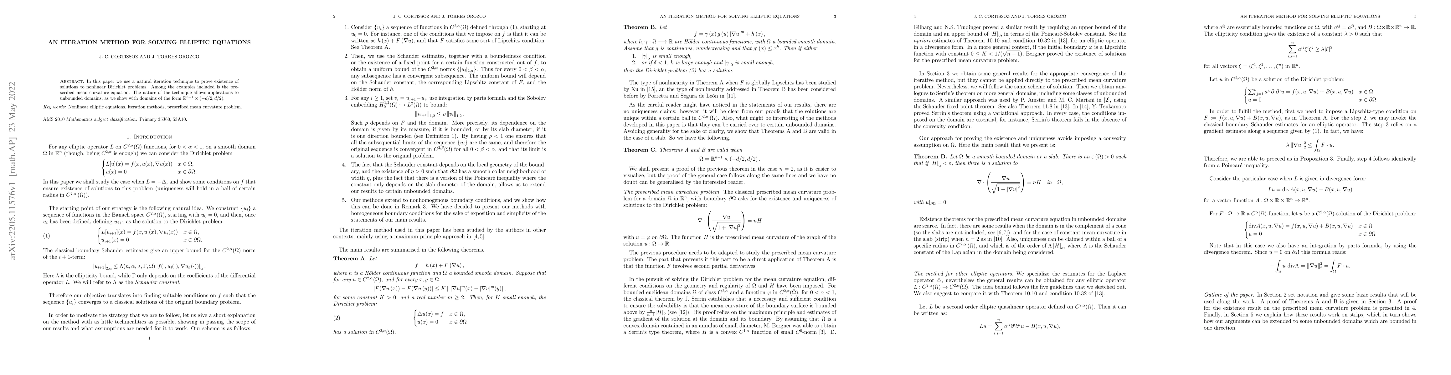 Thumbnail for An Iteration Method for Solving Elliptic Equations
