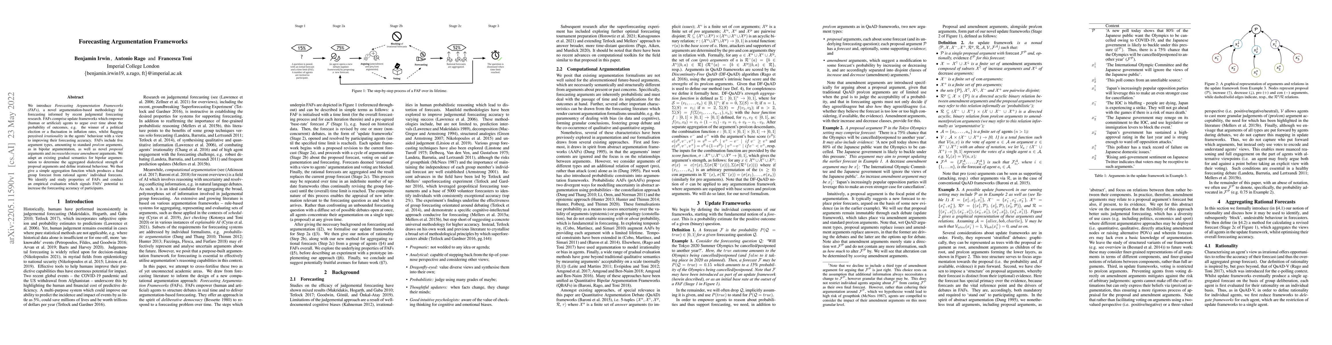 Thumbnail for Forecasting Argumentation Frameworks