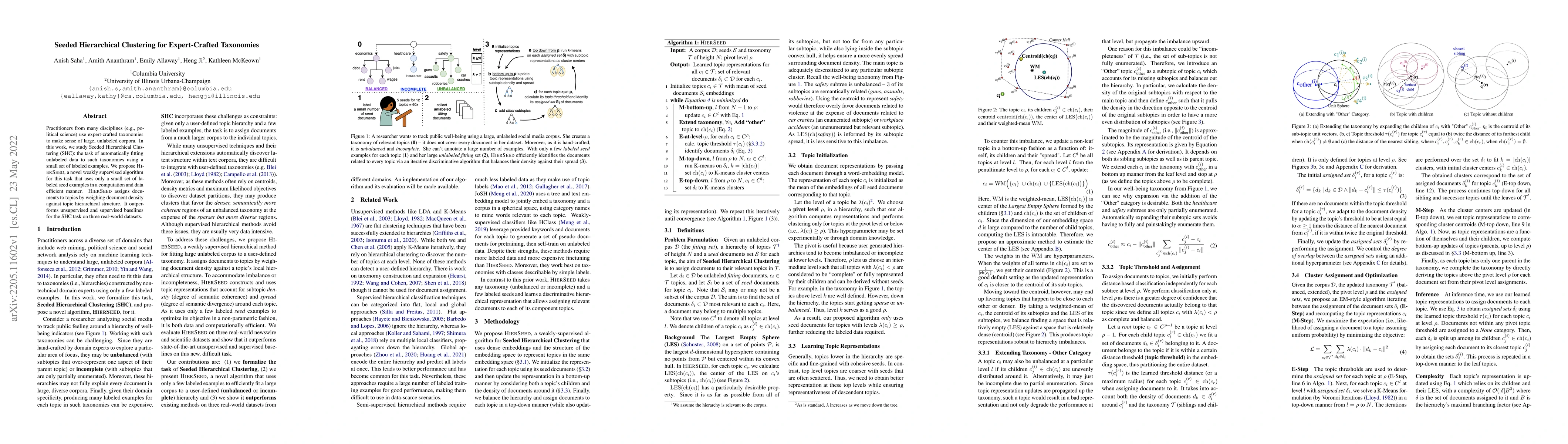 Thumbnail for Seeded Hierarchical Clustering for Expert-Crafted Taxonomies