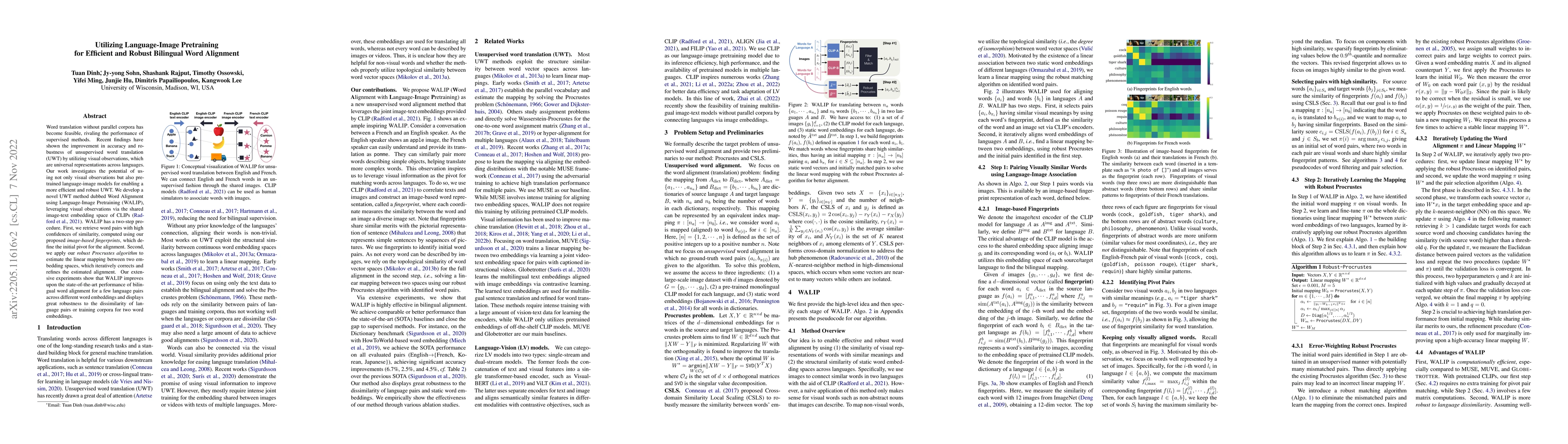 Thumbnail for Utilizing Language-Image Pretraining for Efficient and Robust Bilingual
  Word Alignment