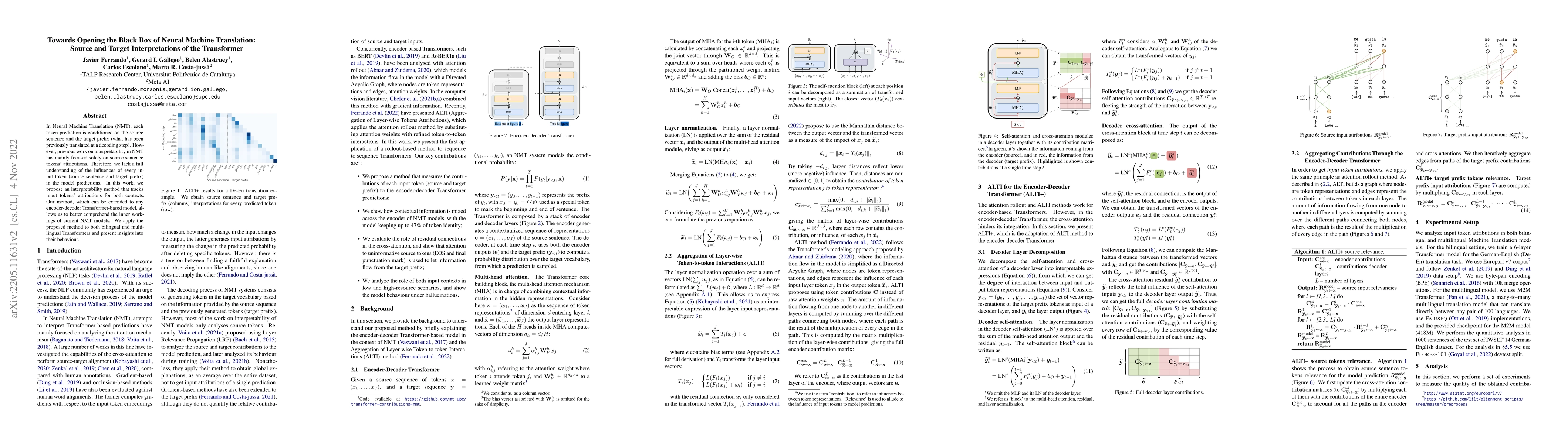 Thumbnail for Towards Opening the Black Box of Neural Machine Translation: Source and
  Target Interpretations of the Transformer