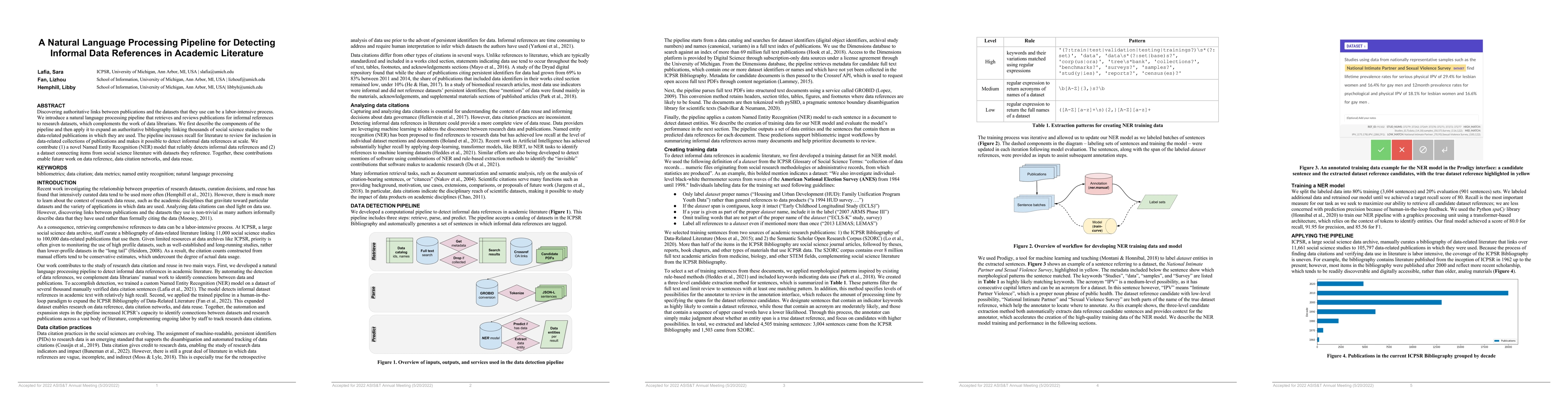 Thumbnail for A Natural Language Processing Pipeline for Detecting Informal Data
  References in Academic Literature