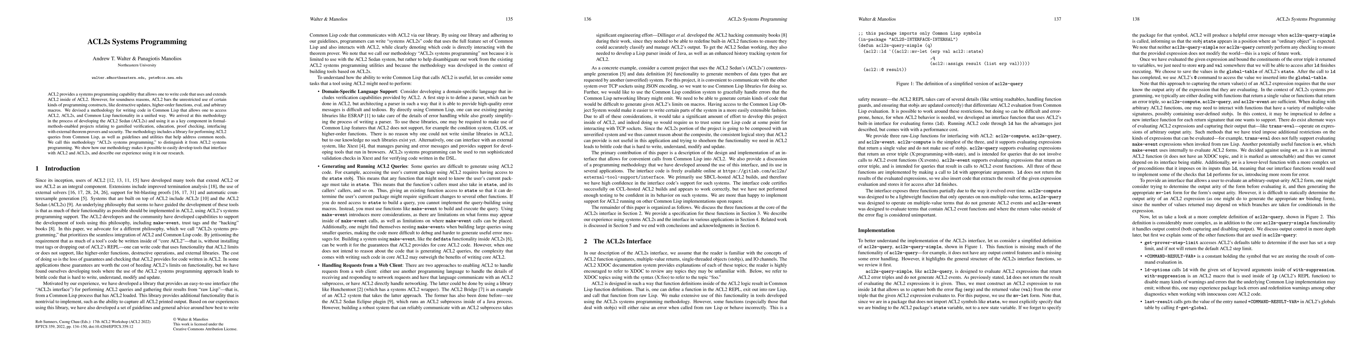 Thumbnail for ACL2s Systems Programming