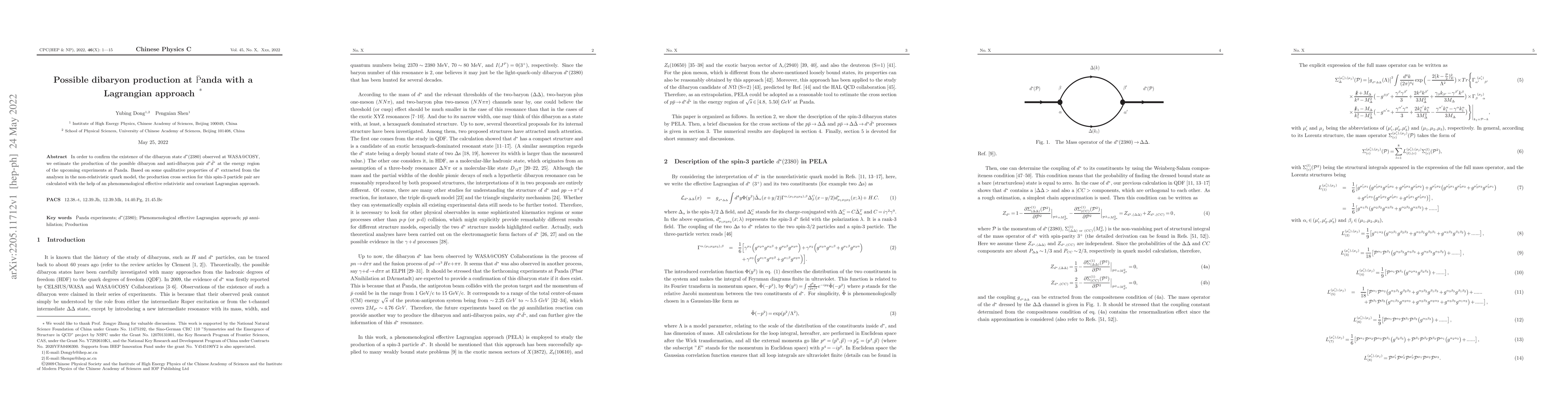 Thumbnail for Possible dibaryon production at $\bar{\rm{P}}$anda with a Lagrangian
  approach