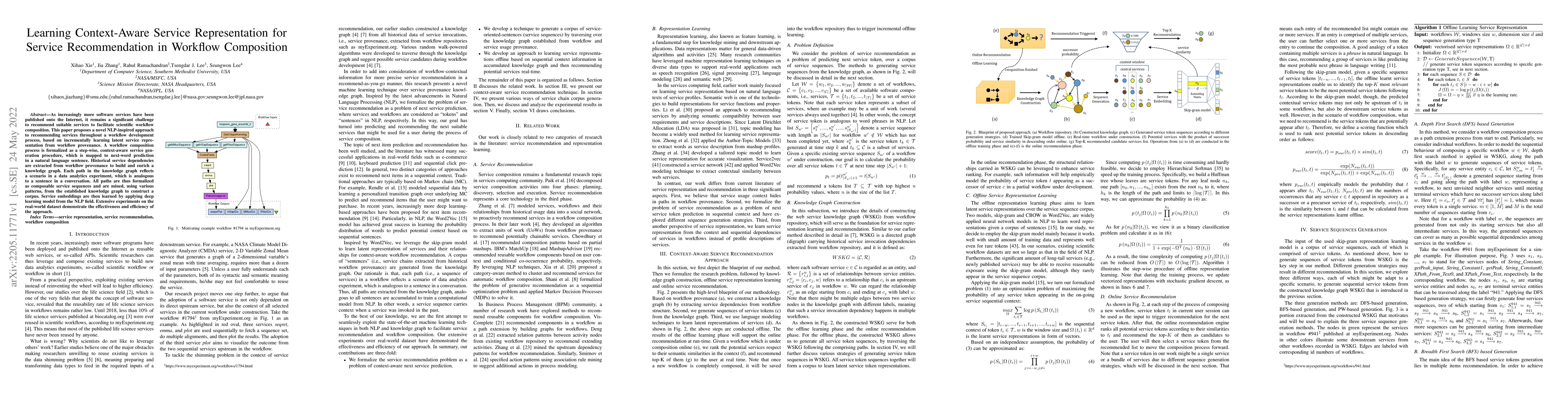Thumbnail for Learning Context-Aware Service Representation for Service Recommendation
  in Workflow Composition