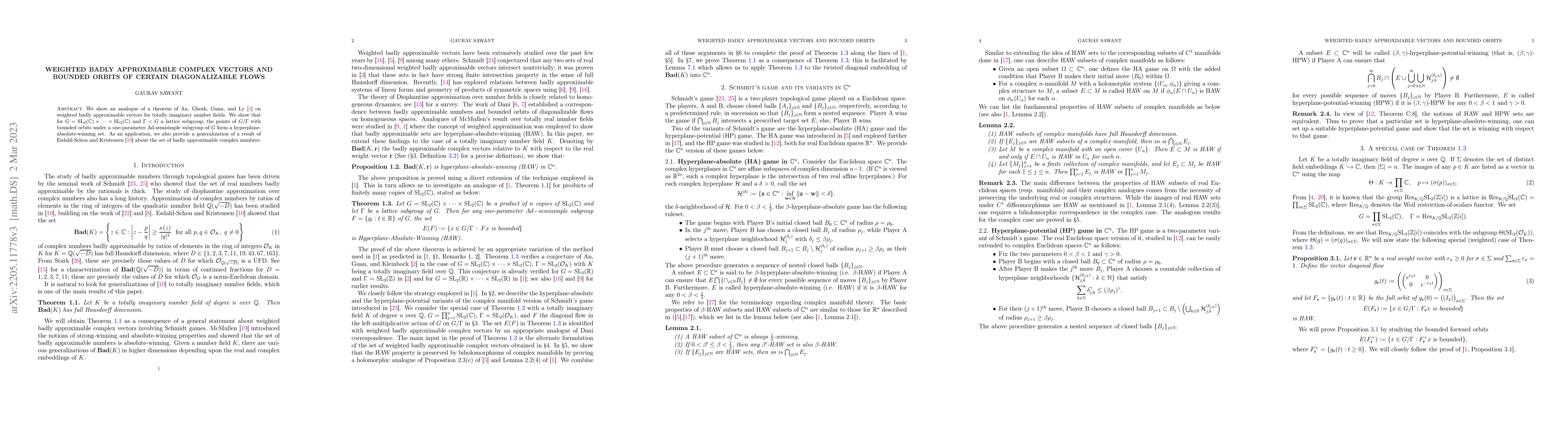 Thumbnail for Weighted badly approximable complex vectors and bounded orbits of
  certain diagonalizable flows