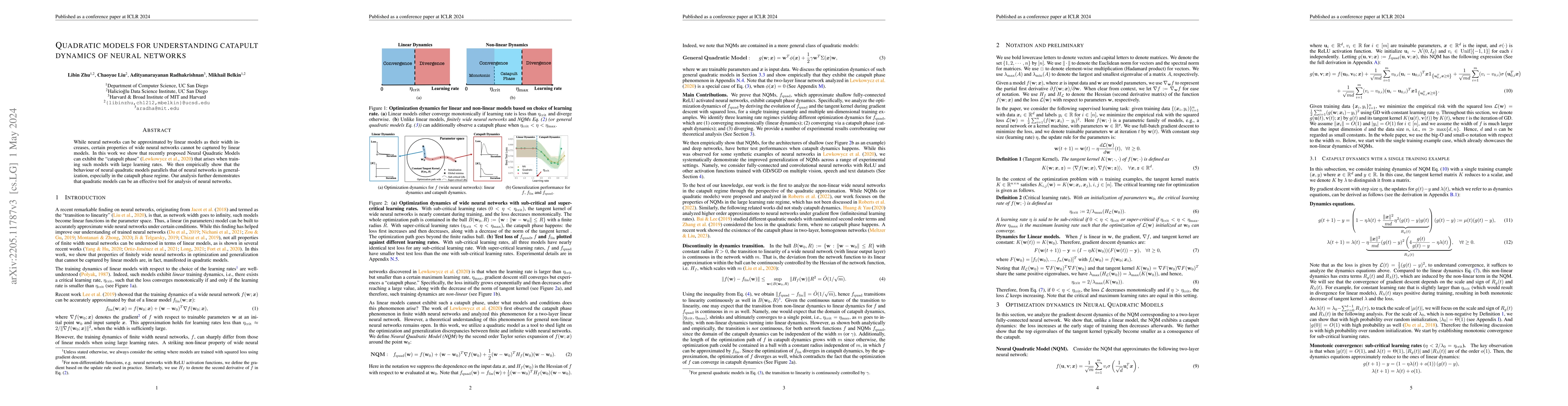 Thumbnail for Quadratic models for understanding catapult dynamics of neural networks