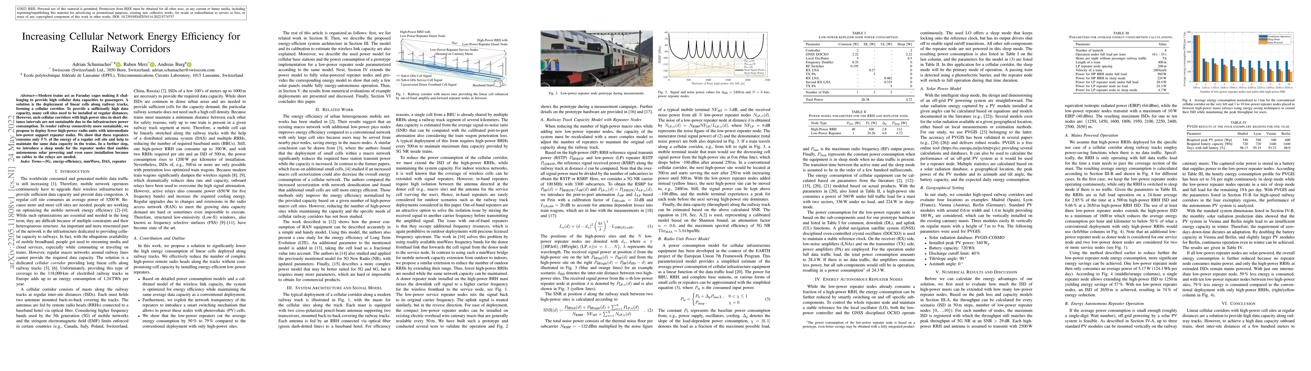 Thumbnail for Increasing Cellular Network Energy Efficiency for Railway Corridors