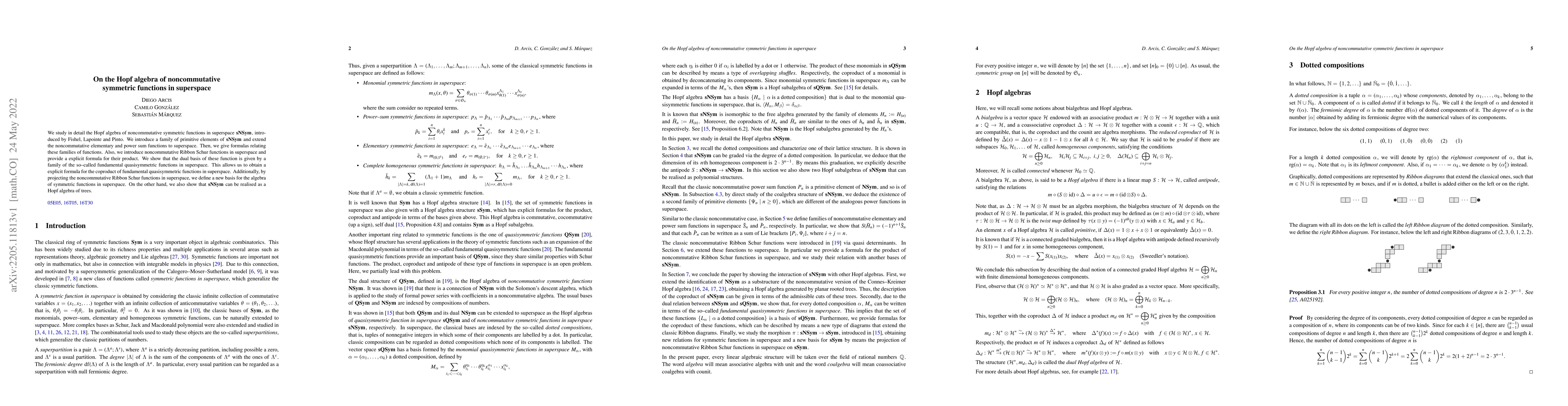 Thumbnail for On the Hopf algebra of noncommutative symmetric functions in superspace