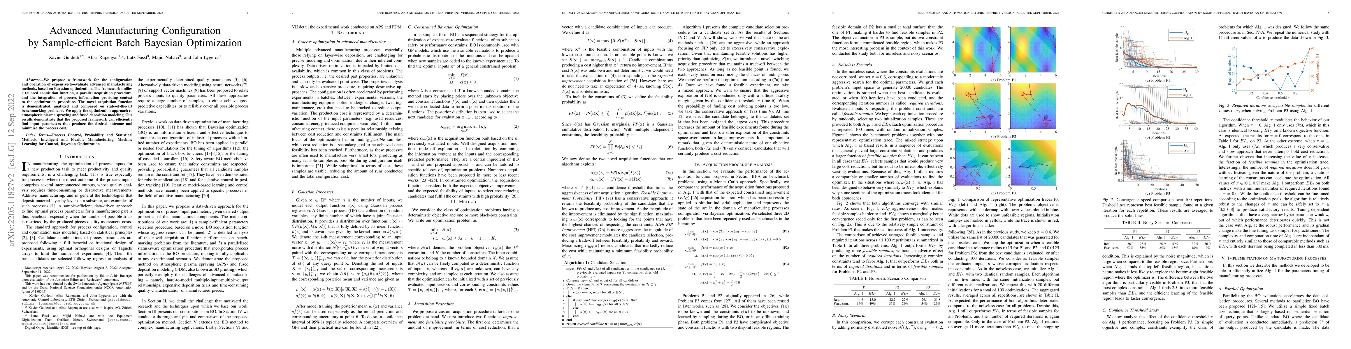 Thumbnail for Advanced Manufacturing Configuration by Sample-efficient Batch Bayesian
  Optimization