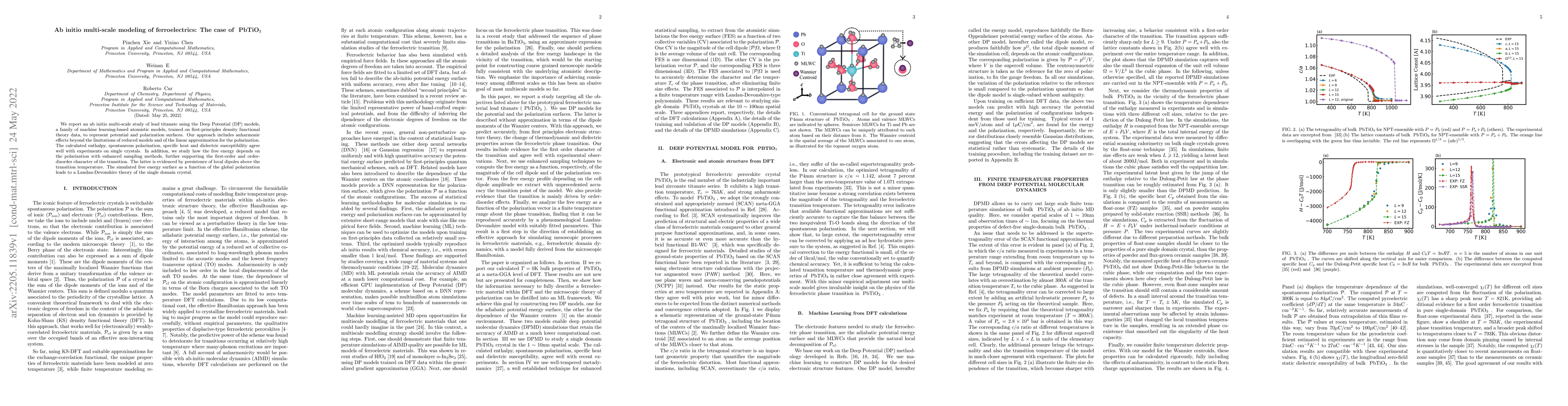 Thumbnail for Ab initio multi-scale modeling of ferroelectrics: The case of PbTiO3