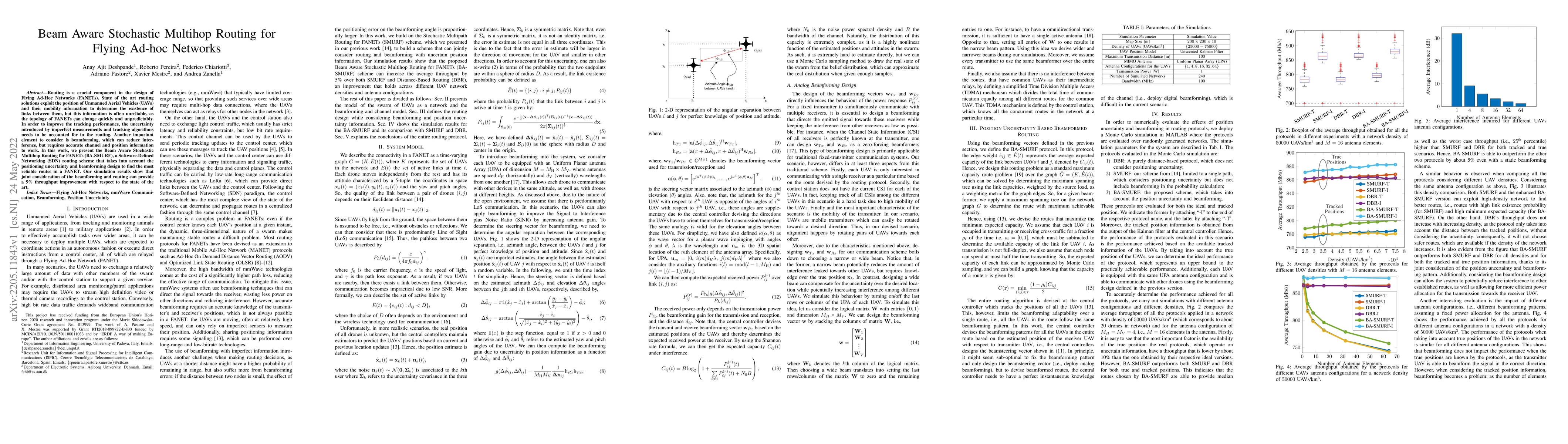Thumbnail for Beam Aware Stochastic Multihop Routing for Flying Ad-hoc Networks