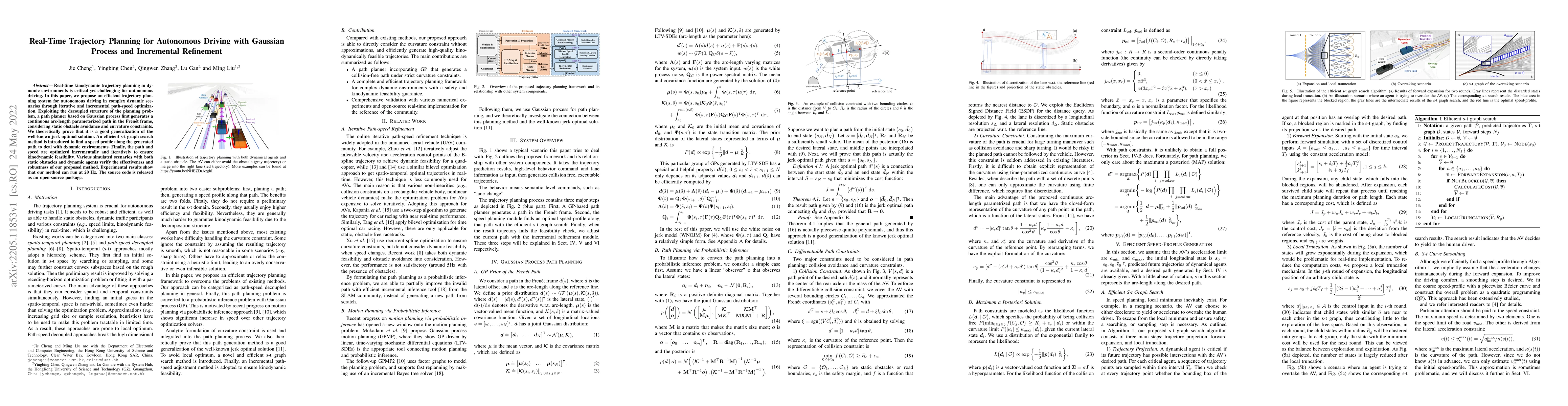 Thumbnail for Real-Time Trajectory Planning for Autonomous Driving with Gaussian
  Process and Incremental Refinement