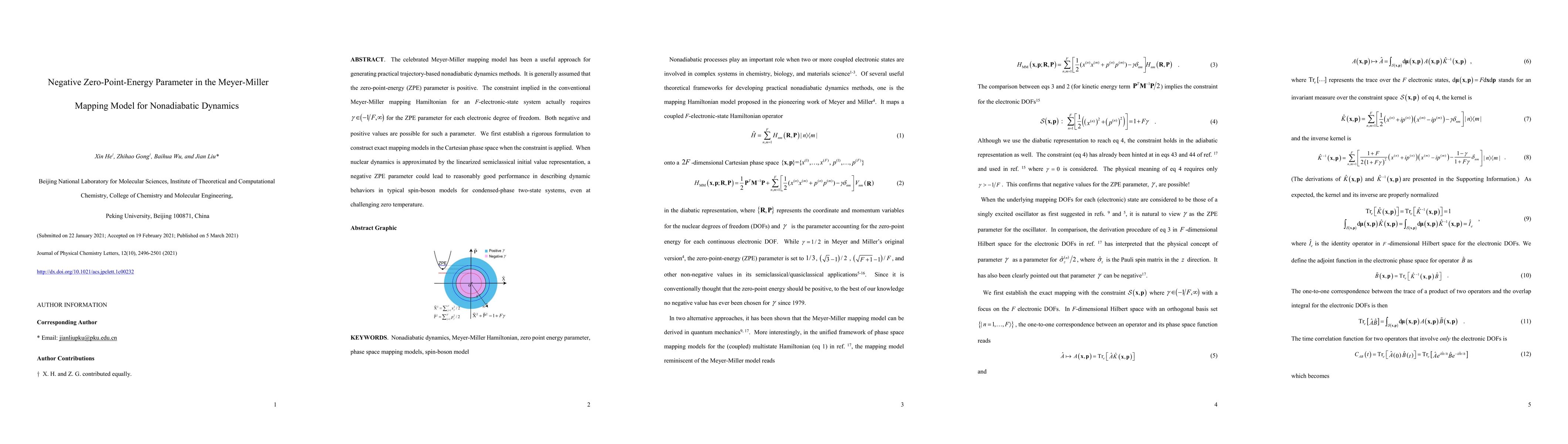 Thumbnail for Negative Zero-Point-Energy Parameter in the Meyer-Miller Mapping Model
  for Nonadiabatic Dynamics