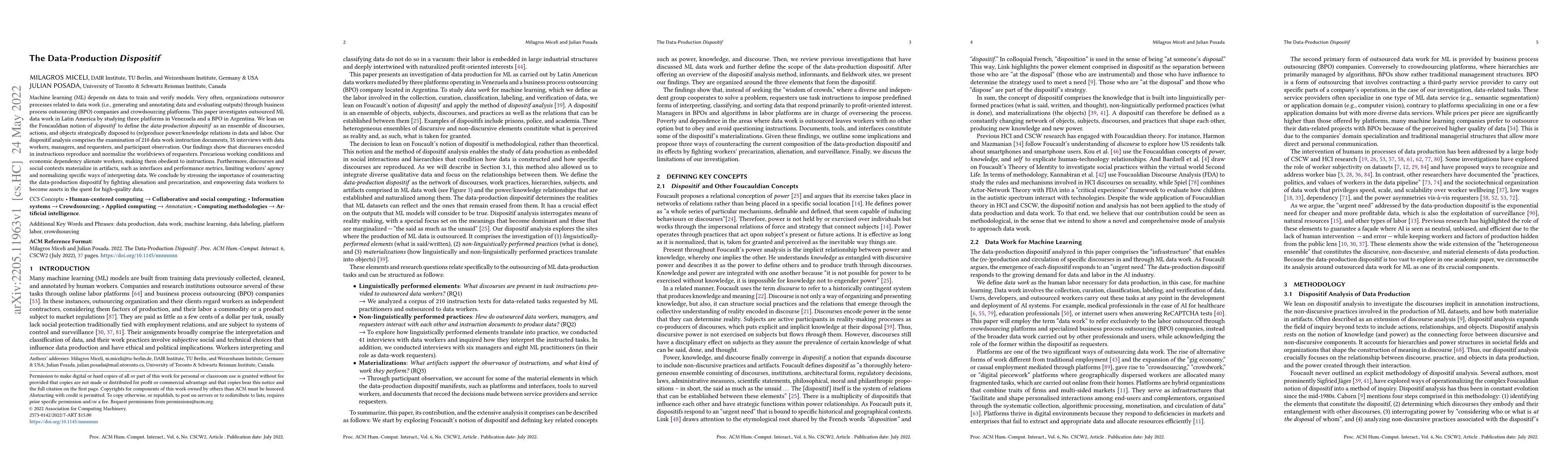 Thumbnail for The Data-Production Dispositif