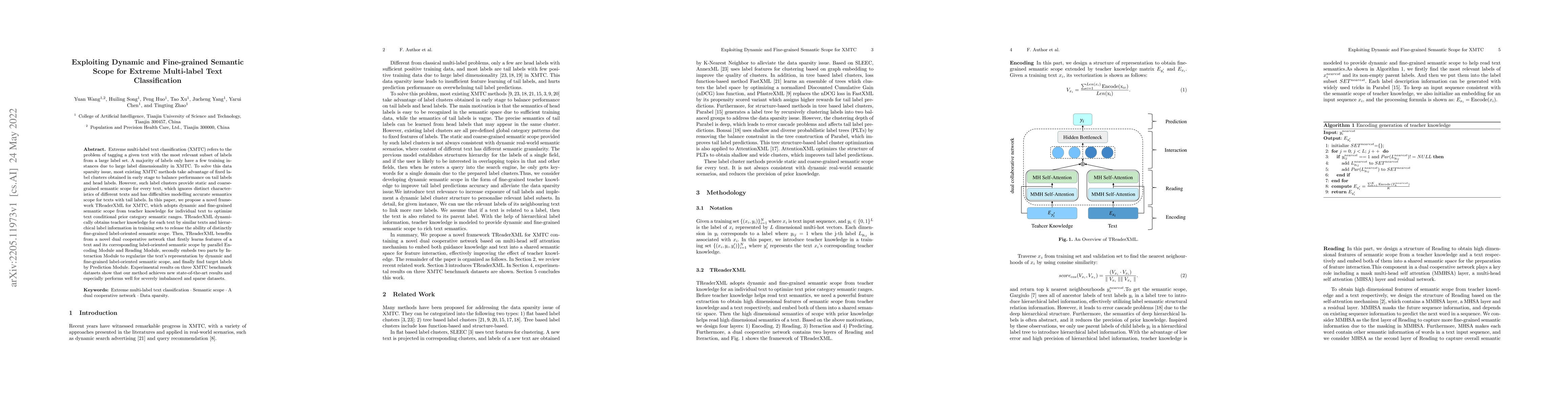 Thumbnail for Exploiting Dynamic and Fine-grained Semantic Scope for Extreme
  Multi-label Text Classification