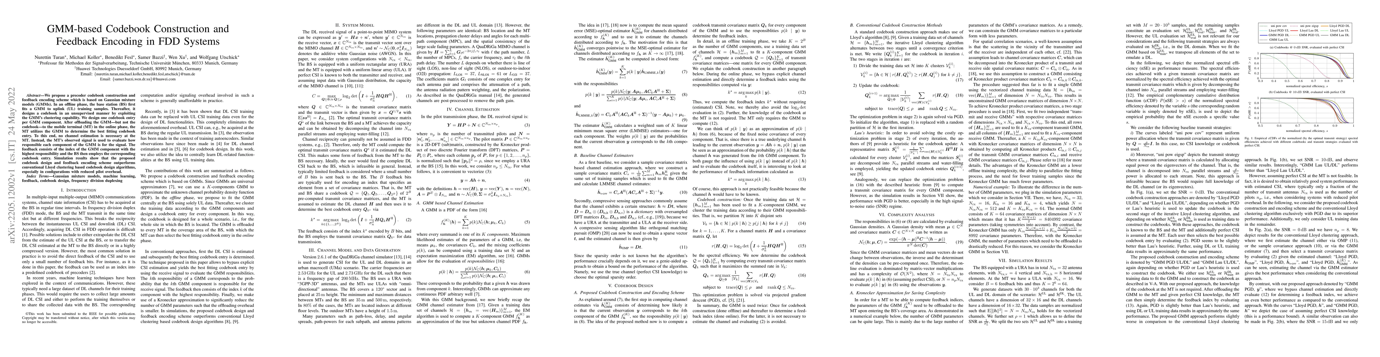 Thumbnail for GMM-based Codebook Construction and Feedback Encoding in FDD Systems