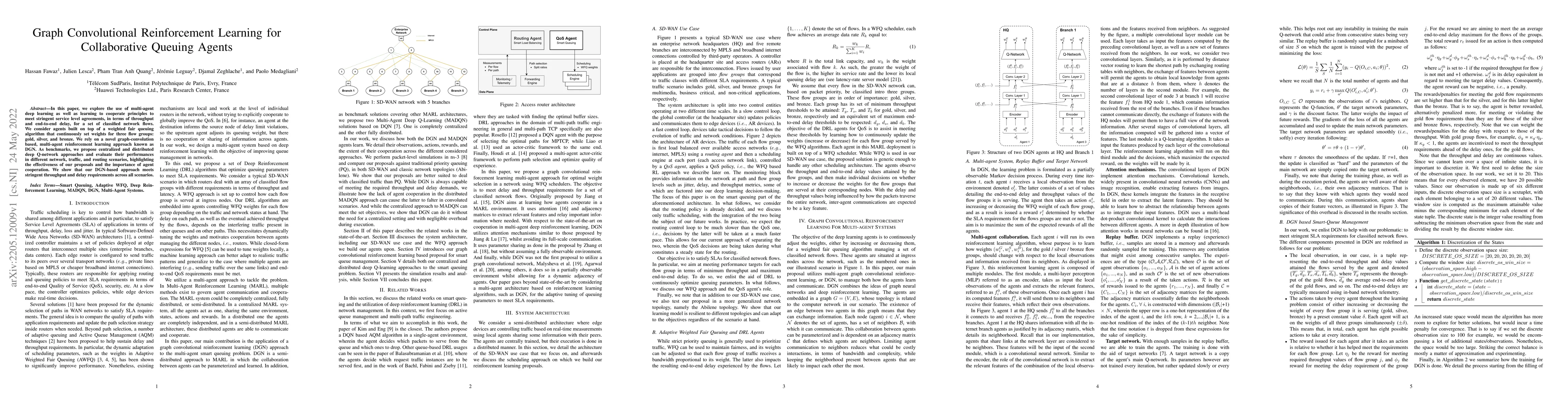 Thumbnail for Graph Convolutional Reinforcement Learning for Collaborative Queuing
  Agents