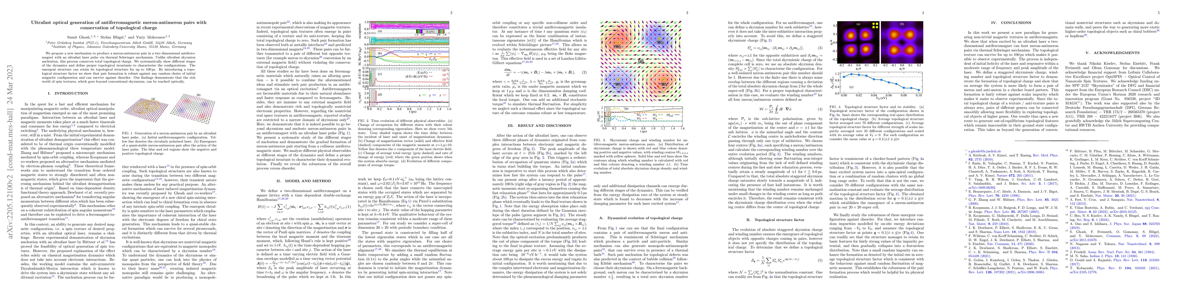 Thumbnail for Ultrafast optical generation of antiferromagnetic meron-antimeron pairs
  with conservation of topological charge