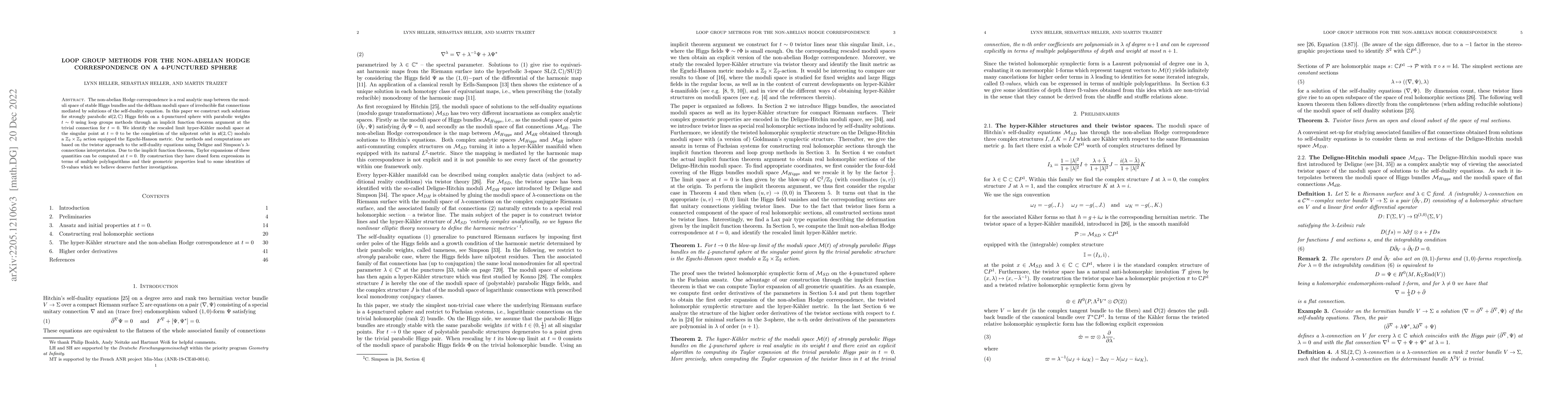Thumbnail for Loop group methods for the non-abelian Hodge correspondence on a
  4-punctured sphere