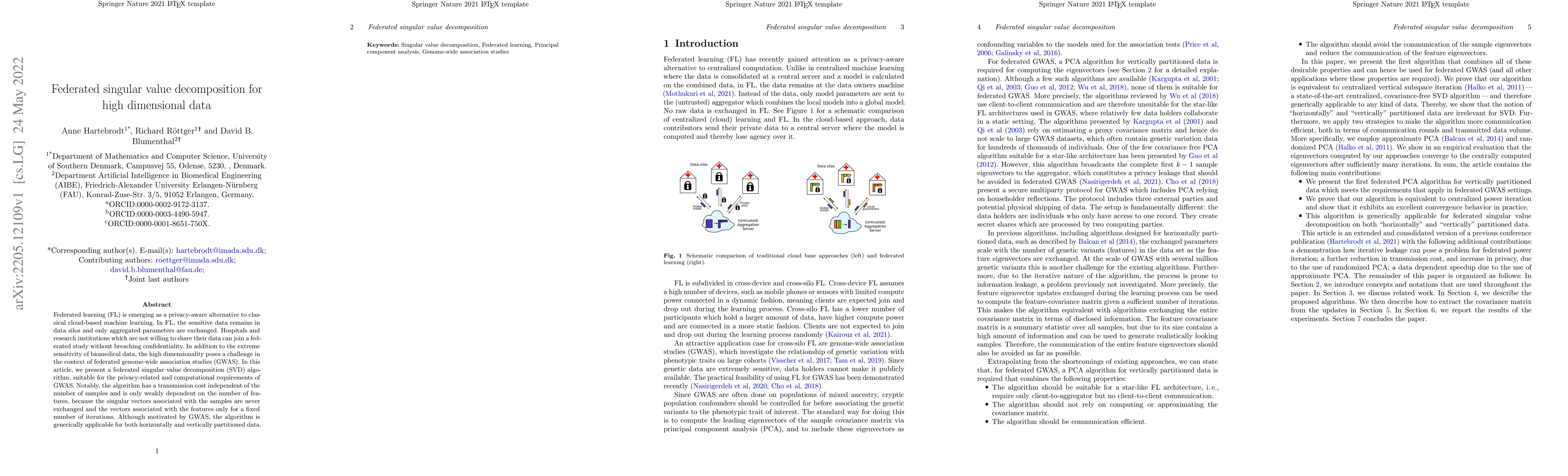Thumbnail for Federated singular value decomposition for high dimensional data