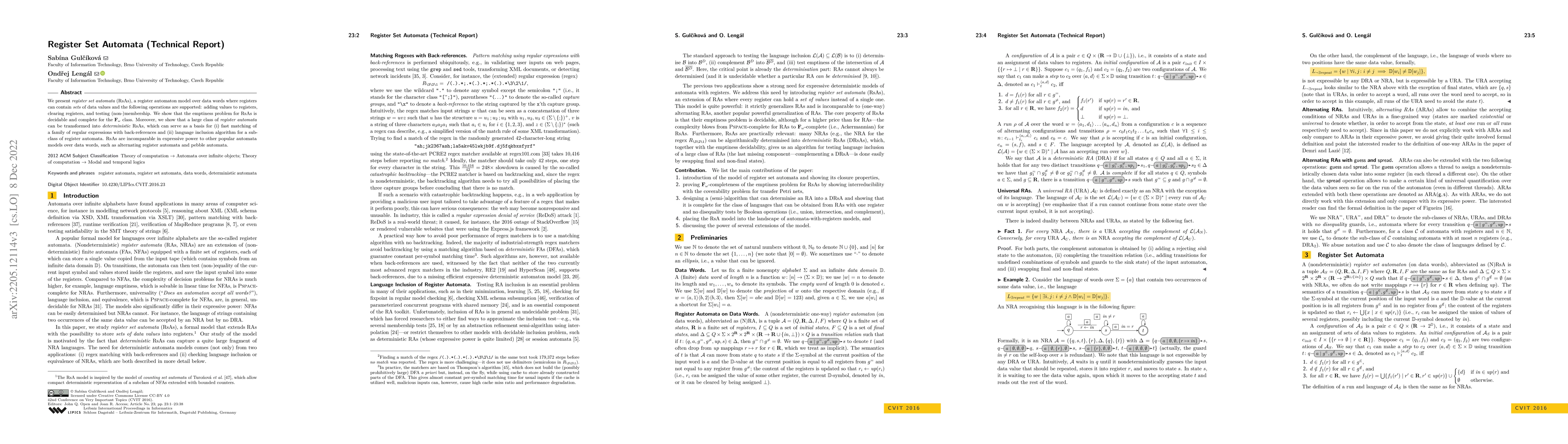 Thumbnail for Register Set Automata (Technical Report)