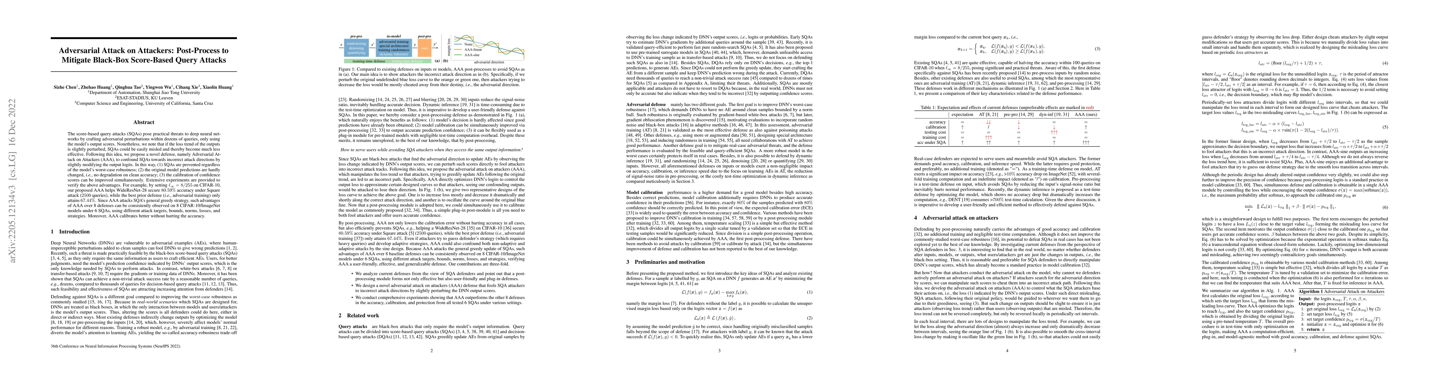 Thumbnail for Adversarial Attack on Attackers: Post-Process to Mitigate Black-Box
  Score-Based Query Attacks