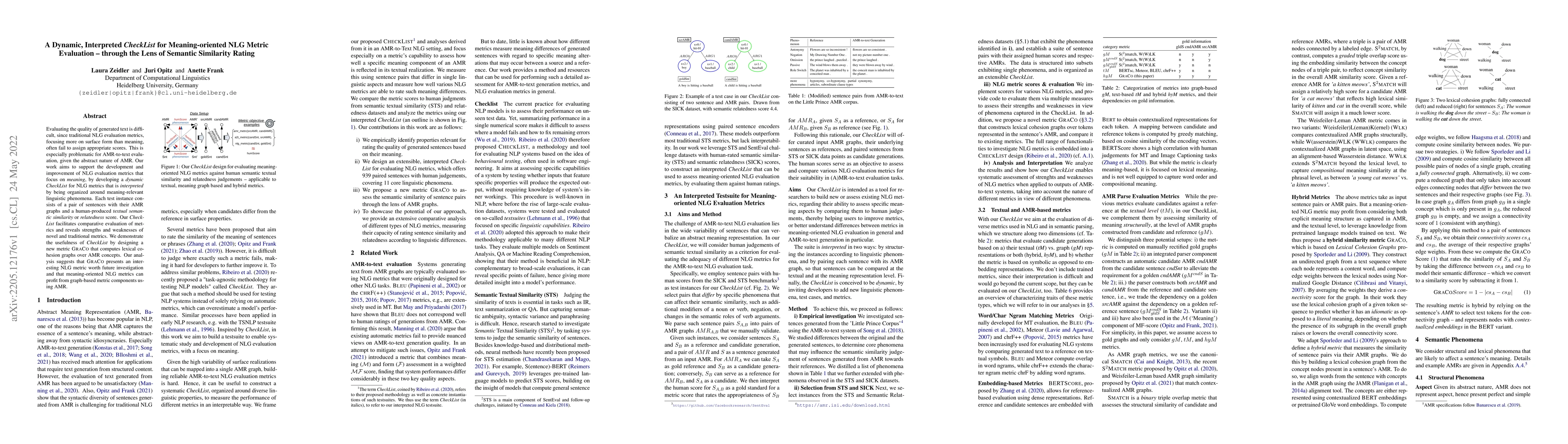 Thumbnail for A Dynamic, Interpreted CheckList for Meaning-oriented NLG Metric
  Evaluation -- through the Lens of Semantic Similarity Rating